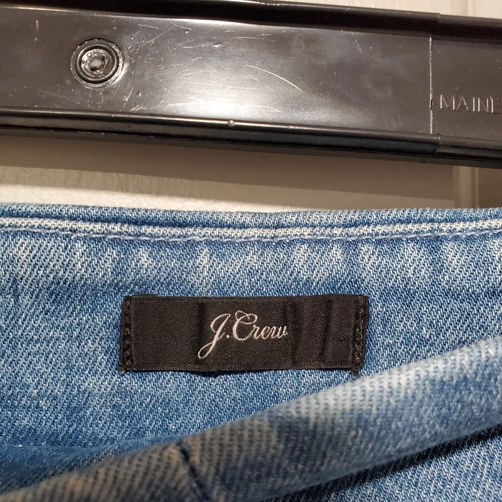 J.Crew Women Pencil Skirt Size 27 Stretch Medium Wash Denim‎ in Frosty Sky Wash